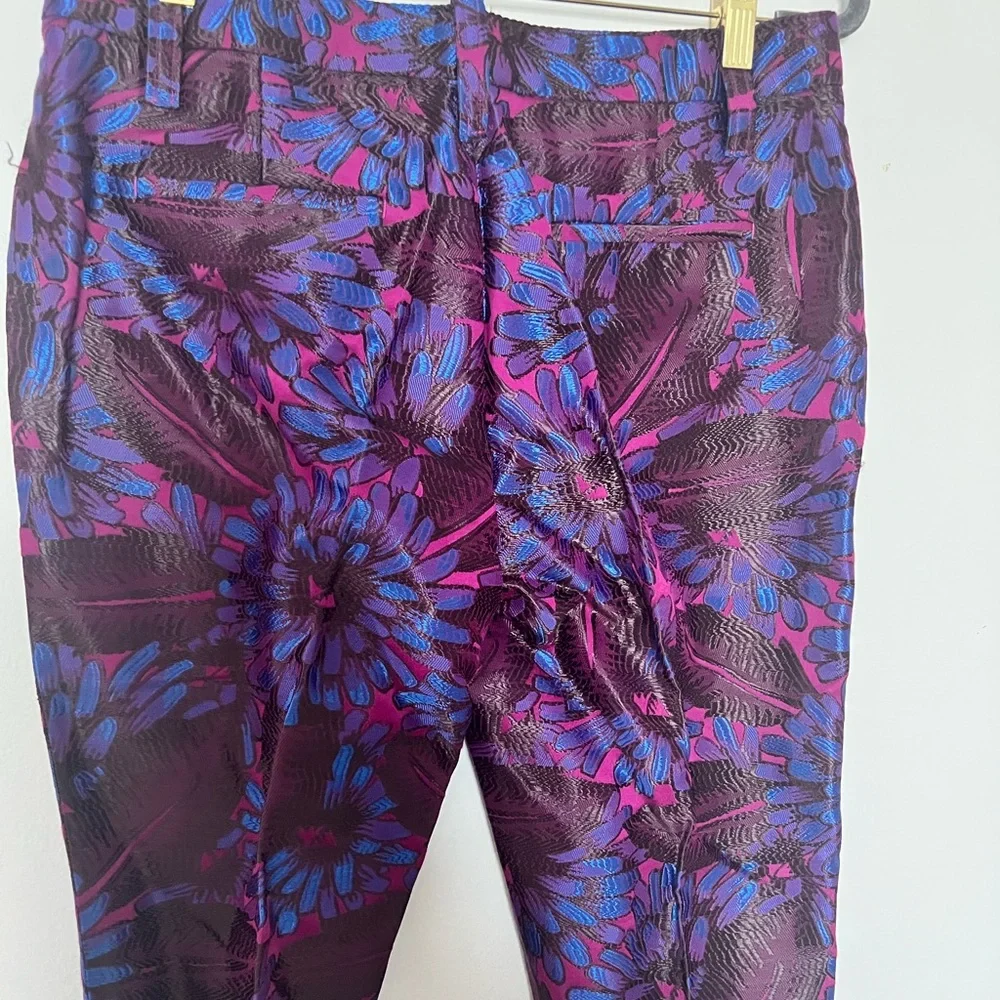 J. Crew Purple and Blue Dress Pants with Tapered Leg - Picture 3 of 4